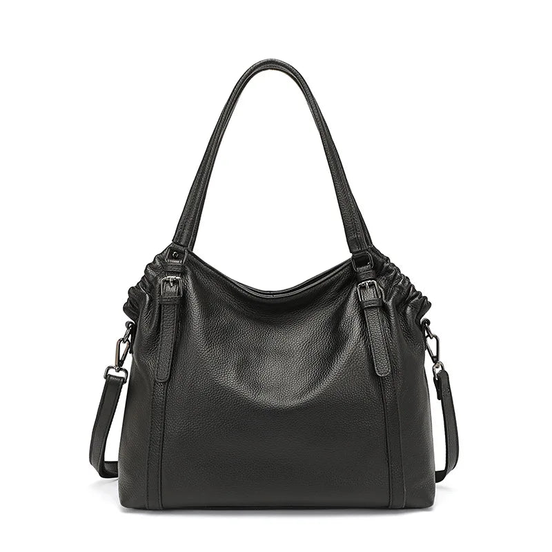Zency Fashion Women Shoulder Bag 100% Genuine Leather Handbag Hobo Bag Charm Ladies Long Belt Crossbody Shopper Purse 2024 New