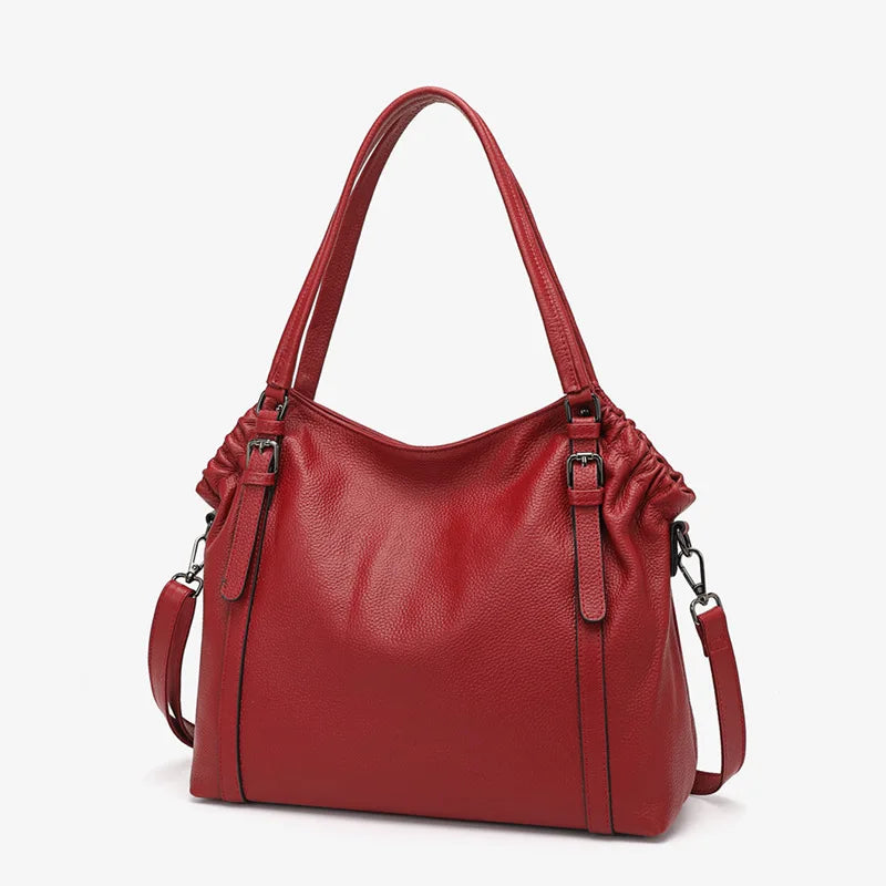 Zency Fashion Women Shoulder Bag 100% Genuine Leather Handbag Hobo Bag Charm Ladies Long Belt Crossbody Shopper Purse 2024 New