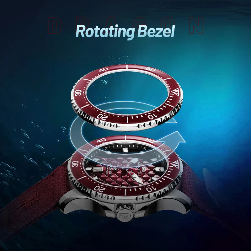 Seagull King of the Dragon Men's Watches Automatic Mechanical Watch Sports Diver 300M Waterproof Wristwatch Luxury 2024 New 1216