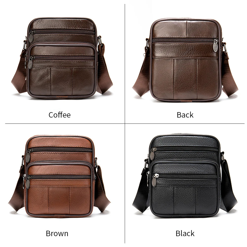 MVA Men's Bags Genuine Leather Shoulder/Crossbody Bags For Men Messenger Bag Leather Men Handbag Casual New in bandolera hombre