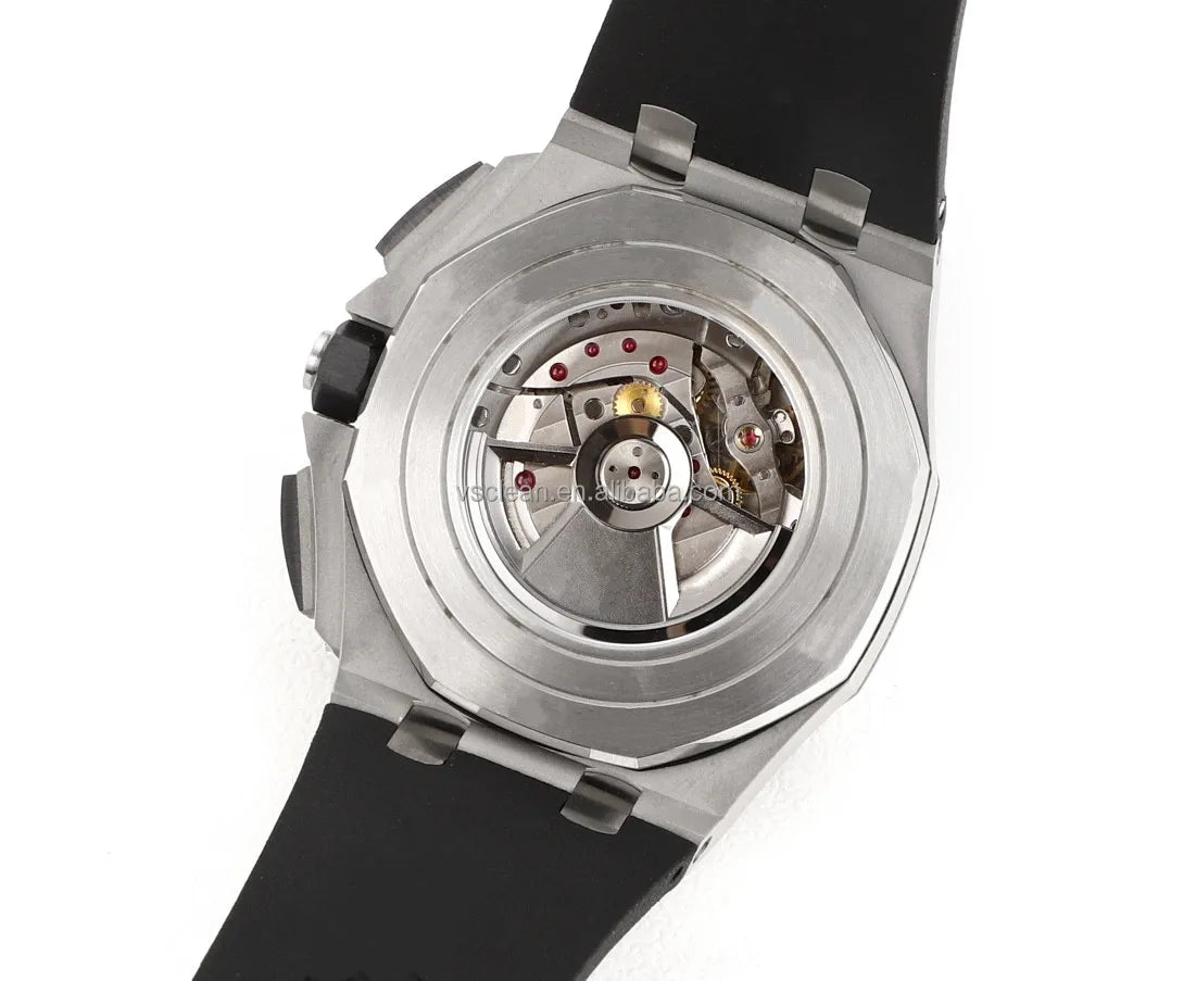 HB Factory New Luxury Men's Women's Watches 26400 Oakk Chronograph Automatic Mechanical Movement 44MM White Dial Ceramic Bezel