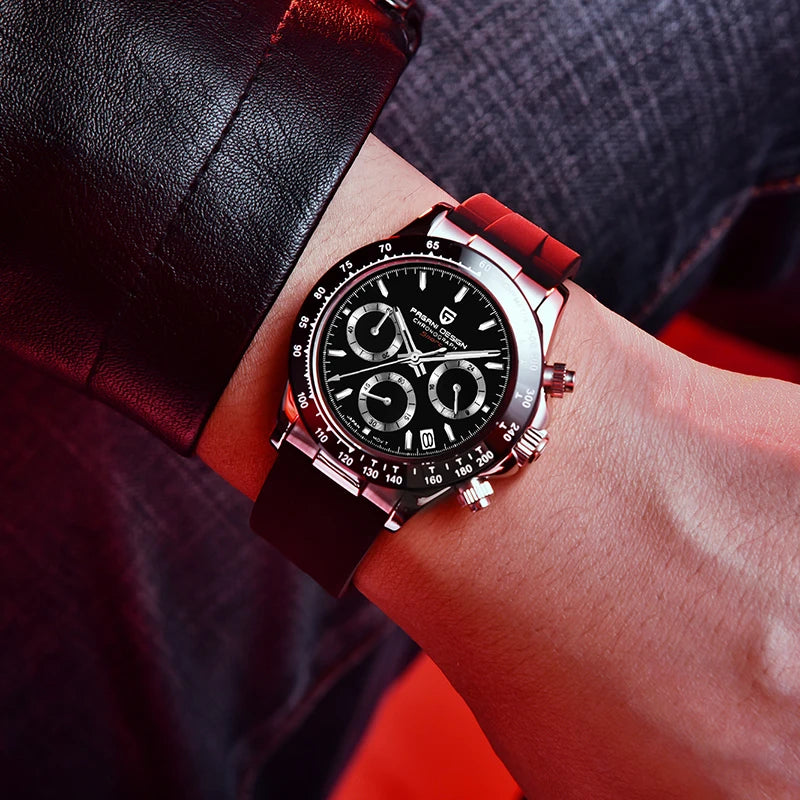 PAGANI DESIGN Men Automatic Watches Top Brand Luxury Quartz Watch For Men Chronograph Sapphire VK63 Wristwatch Reloj Hombre 2024