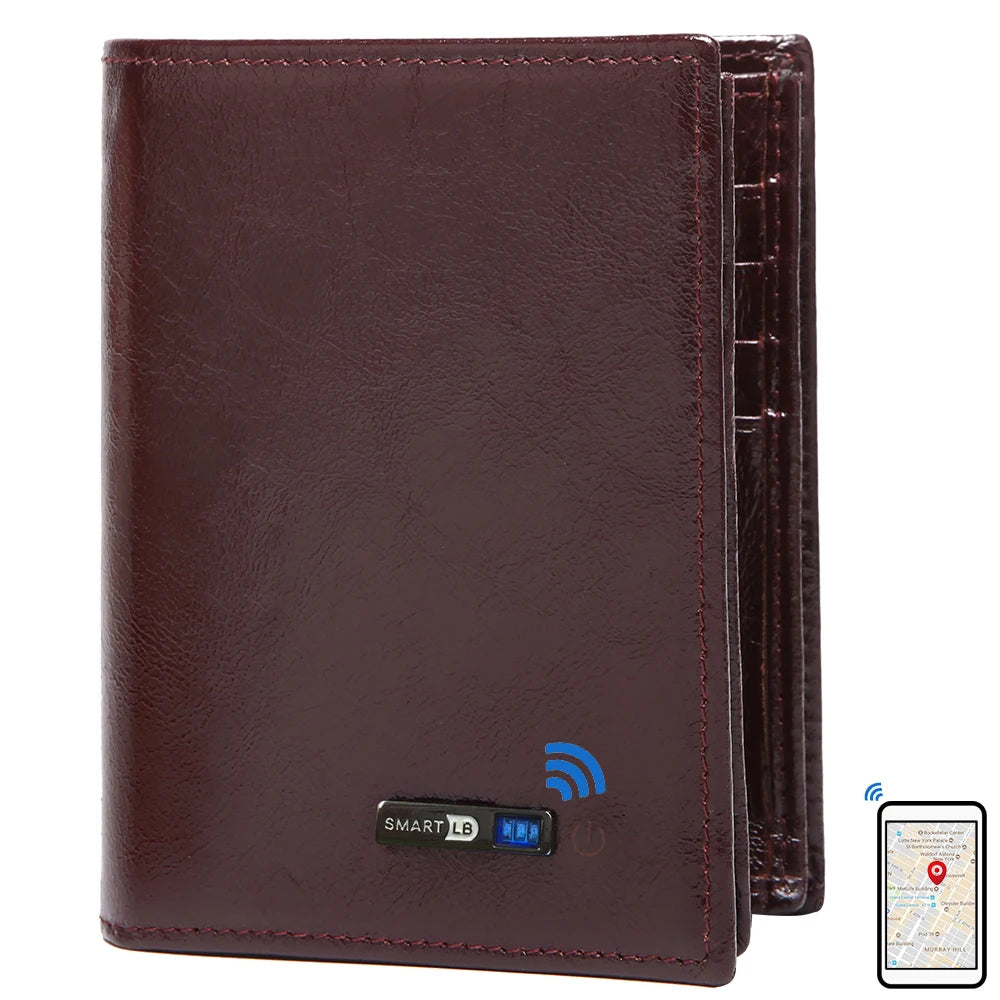 Billetera con gps Tracker Card Android And IOS,Smart Wallet for Men Best 2025 New Fathers Day Gift Birthday Gifts For Dad