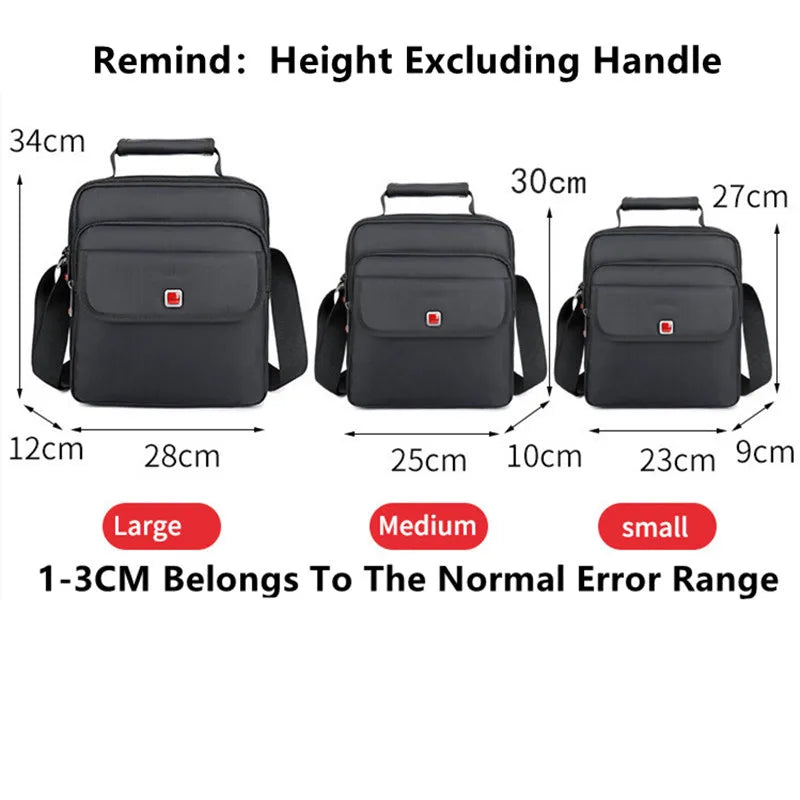 JANGEAR Men's Bag Totes Handbag Waterproof Heavy Protective Cotton Oxford Men Messenger Bags Shoulder Bag Male Business Work Bag