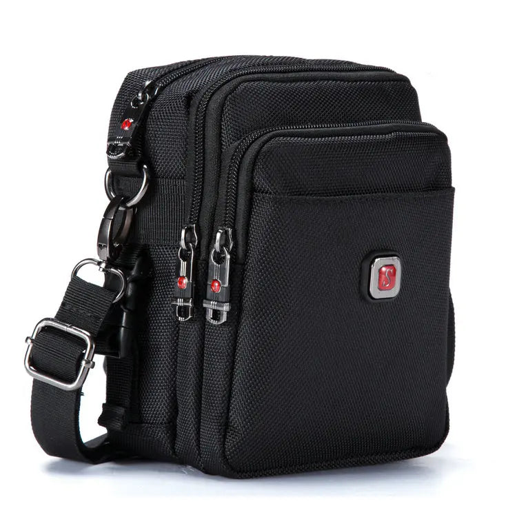 Soperwillton 2020 Men's Bag Shoulder Crossbody Messenger Bag Oxford Water-resistent Waist Packs Zipper Bag For Men Travel Bag
