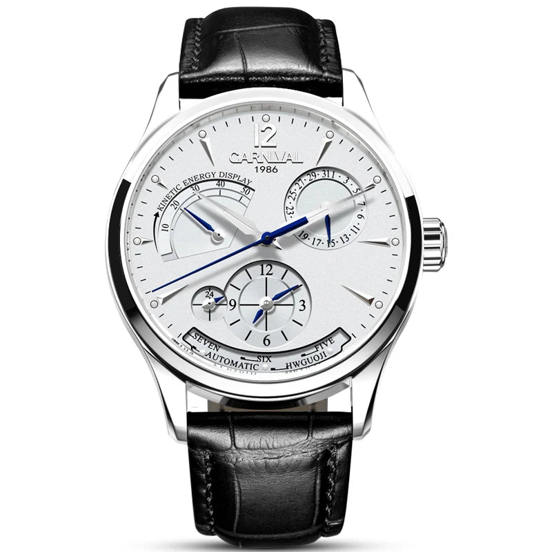 Original CARNIVAL Fashion Men Watch Top brand Multifunction Automatic Watch Men Calendar Waterproof Luminous Mechanical watches