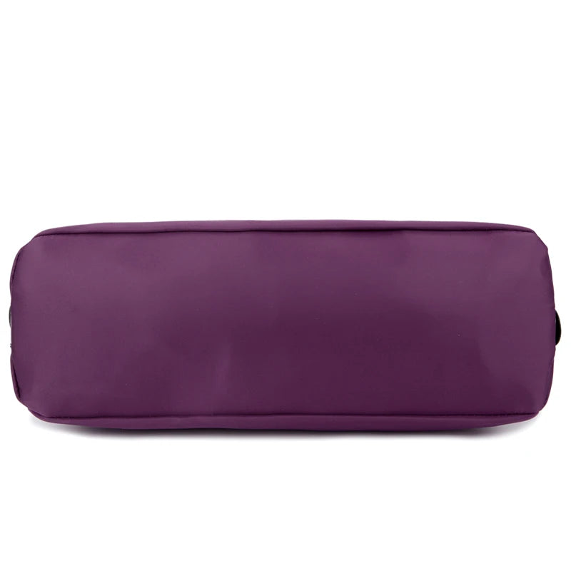 Women's handbag vintage purple waterproof nylon oxford fabric travel tote shoulder bag ladies women Messenger Bag Crossbody Bags