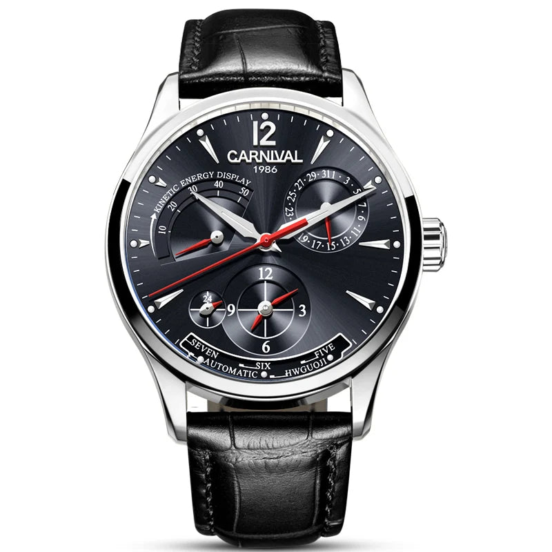Original CARNIVAL Fashion Men Watch Top brand Multifunction Automatic Watch Men Calendar Waterproof Luminous Mechanical watches