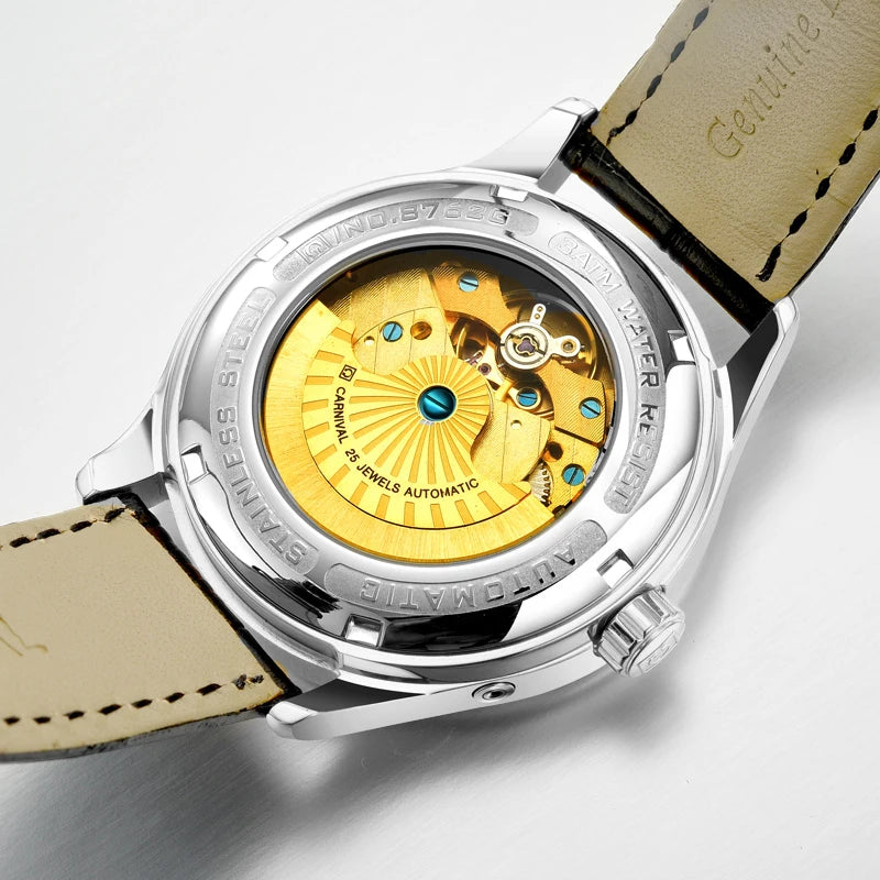 Original CARNIVAL Fashion Men Watch Top brand Multifunction Automatic Watch Men Calendar Waterproof Luminous Mechanical watches