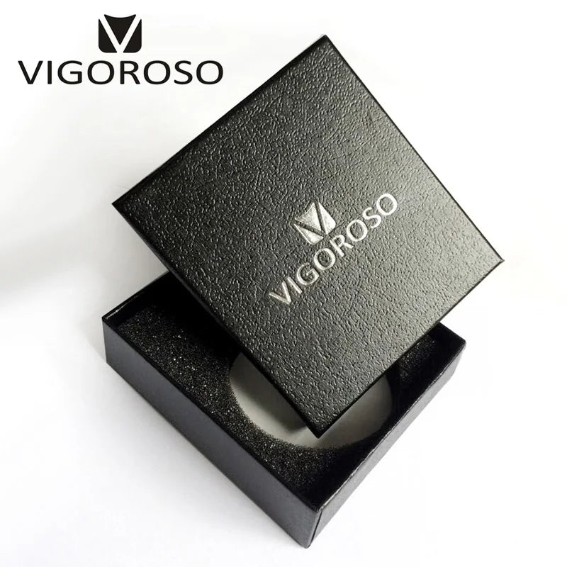 VIGOROSO Silvery Tone Steel Double Hunter Mechanical Pocket Watch Hand-winding Skeleton Silver FOB Chain Clock Gifts Men Ladies
