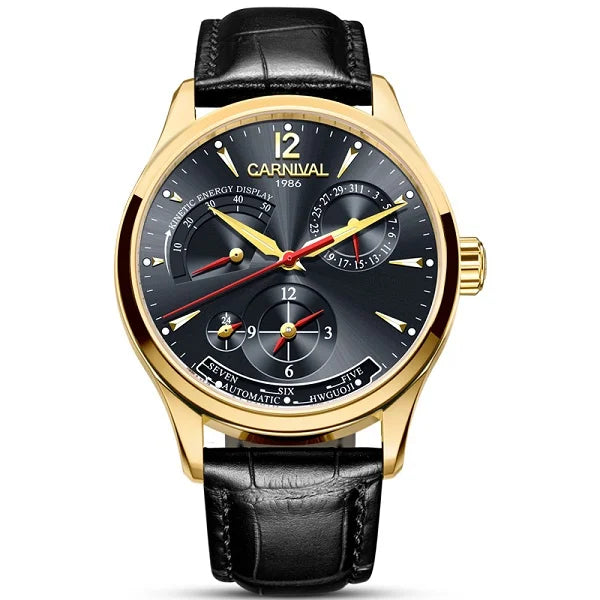 Original CARNIVAL Fashion Men Watch Top brand Multifunction Automatic Watch Men Calendar Waterproof Luminous Mechanical watches