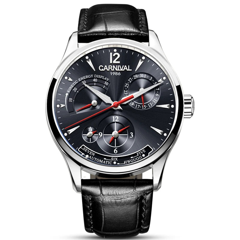 Original CARNIVAL Fashion Men Watch Top brand Multifunction Automatic Watch Men Calendar Waterproof Luminous Mechanical watches