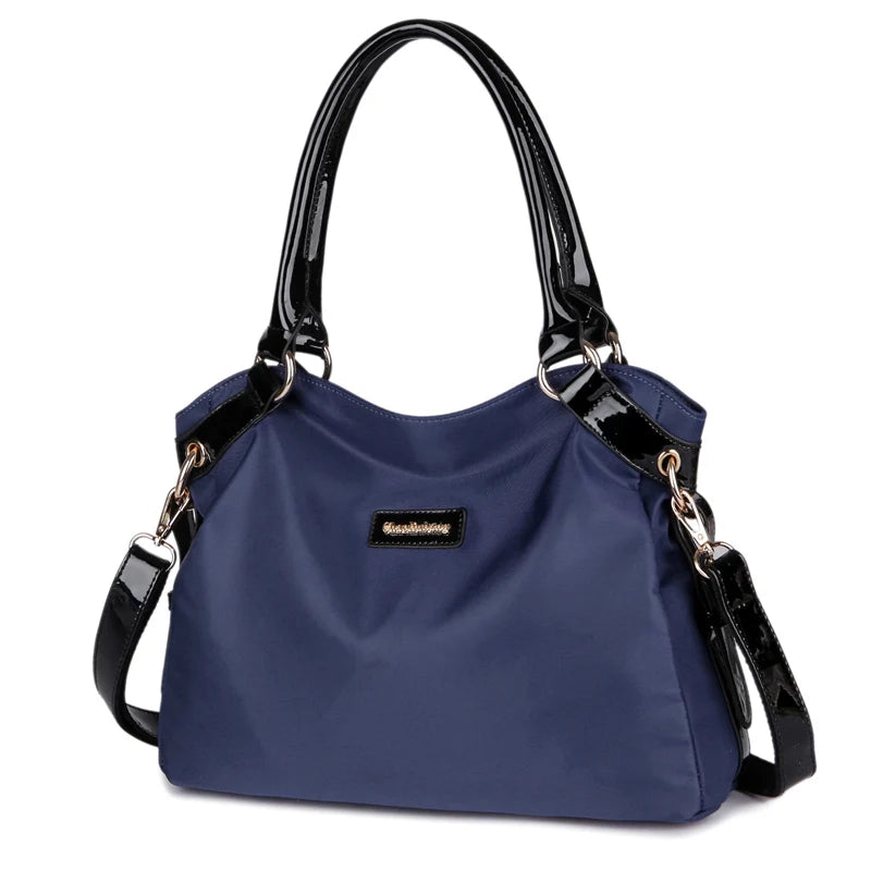 Women's handbag vintage purple waterproof nylon oxford fabric travel tote shoulder bag ladies women Messenger Bag Crossbody Bags