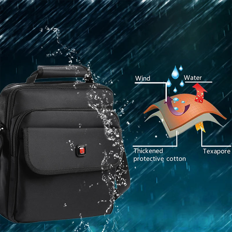 Soperwillton Men's Bag Totes Handbag Waterproof Heavy Protective Cotton Oxford Men Messenger Bags Shoulder Bag Male Female #1057