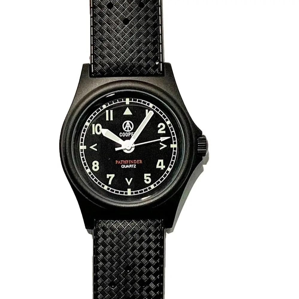 QM Quartz Watch 38mm Miyota Japan Movement Steel Pathfinder MWC Military Army Matt Steel Finish New in Luminous 8018 Waterproof