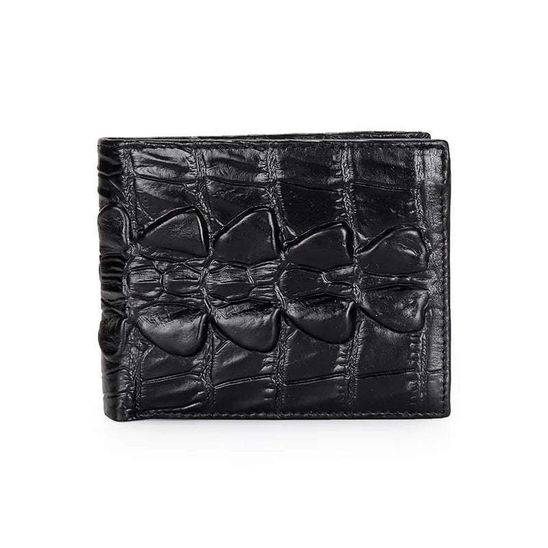 Brand Design Crocodile Men Wallet Genuine Leather Long Coin Purse for Man Multifunction Male Short Money Bag New Unique Billfold