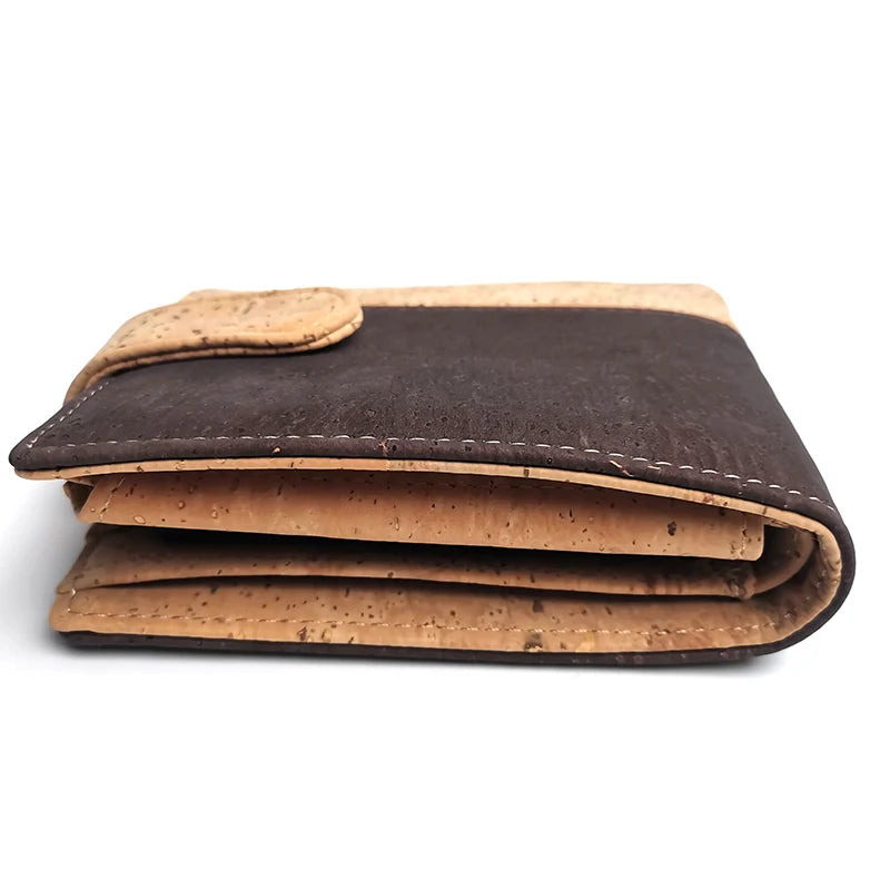 Rustic Men Cork Wallet Bifold Eco Friendly Cork Card Wallet