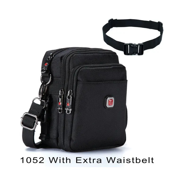 Soperwillton 2020 Men's Bag Shoulder Crossbody Messenger Bag Oxford Water-resistent Waist Packs Zipper Bag For Men Travel Bag