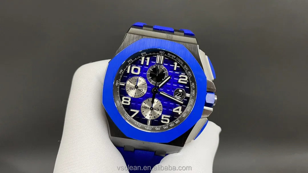 HB Factory New Luxury Men's Women's Watches 26400 Oakk Chronograph Automatic Mechanical Movement 44MM White Dial Ceramic Bezel
