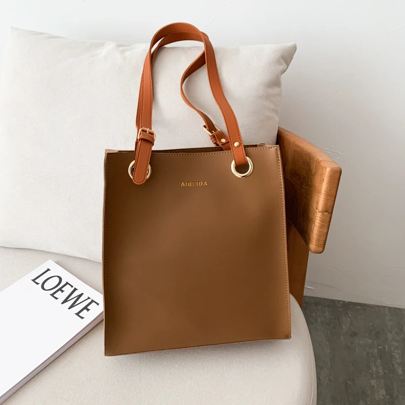 Fashion Ladies Large Capacity Handbags High Quality Leather Shoulder Bags Designer New Elegant Women Top Handle Tote Bag Female