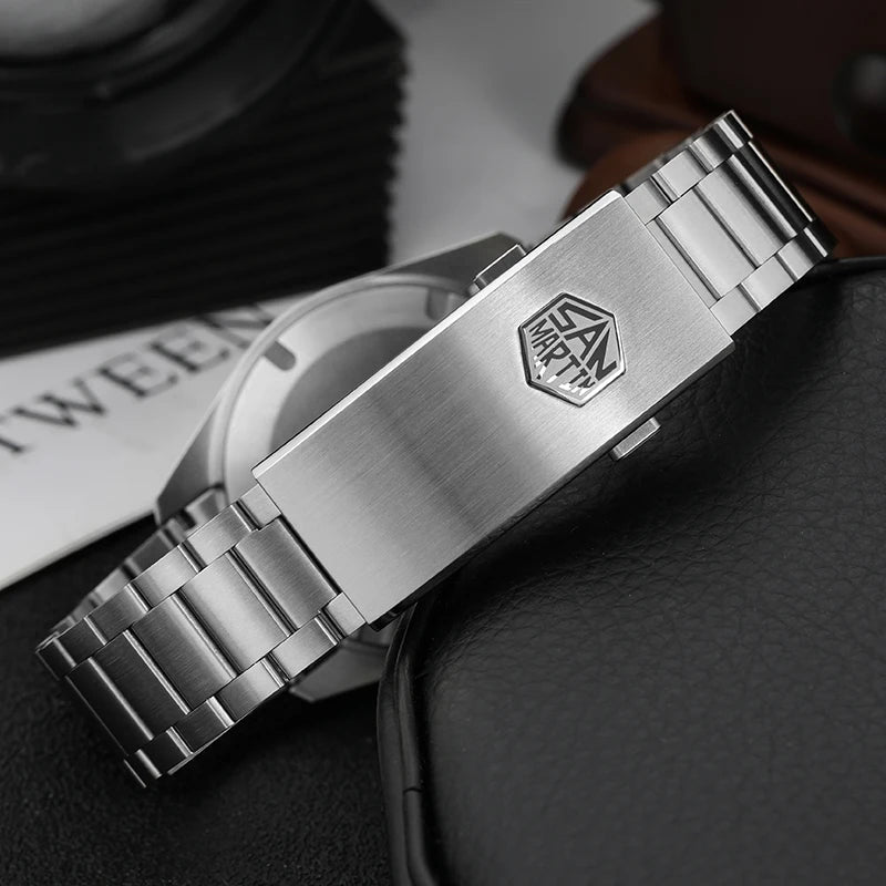 San Martin SN0113W V2 Men Watch NH35 Movement Sapphire BGW9 Luminous Waterproof Fashion Luxury 38mm Automatic Mechanical Watches