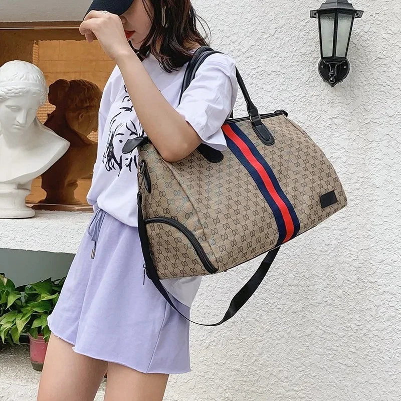 High Capacity Handbag Women Shoulder Bag Portable Multifunctional Lightweight Fashion Simple Work And Travel