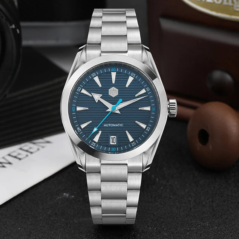 San Martin SN0113W V2 Men Watch NH35 Movement Sapphire BGW9 Luminous Waterproof Fashion Luxury 38mm Automatic Mechanical Watches