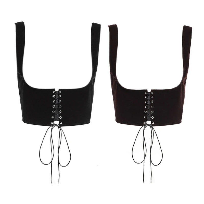 Women Elastic Underbust Corset Bustier Waist Training Cincher Adjustable Corsets