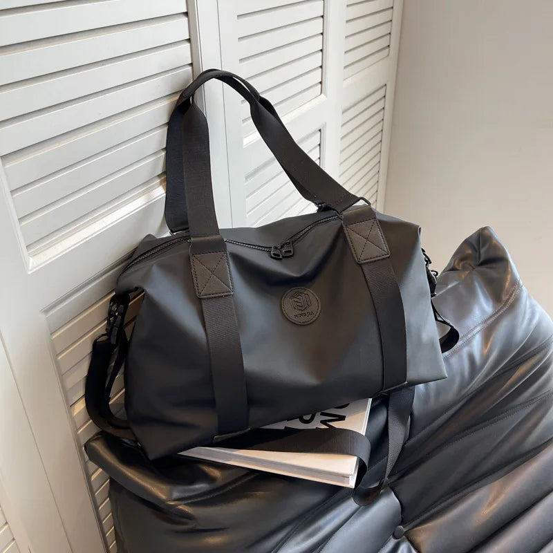 Travel bag Men's and women's tote bag Large capacity travel duffel Yoga exercise Oxford cloth waterproof fitness bag