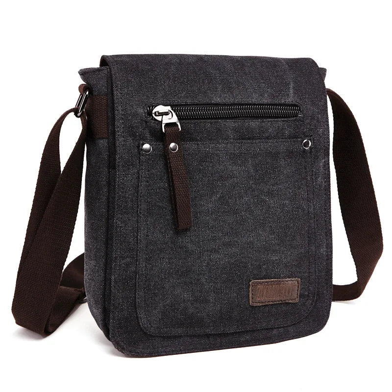New Casual Fashion Canvas Satchel Single Shoulder Messenger Bag Unisex Crossbody Bag Male Bolsa
