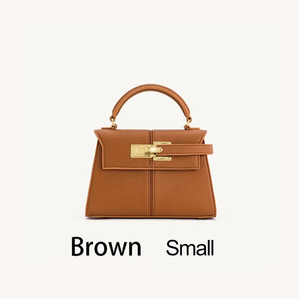 Women's Handbag 2025 Trapezoidal Leather Women's Bag Versatile Fashion Niche Handbag Denim Blue Tote Bag Small Crossbody bags