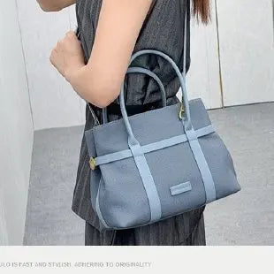 Women's Elegant Tote Bag with Leather Finish, Crossbody Shoulder Handbag By Luxury Brand Famous Designer