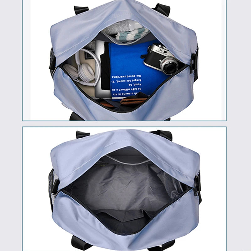 Large Fitness Bag Sports Handbag Women Dry Wet Shoes Pocket Single Shoulder Crossbody Swimming Yoga Gym Travel Backpack Duffel