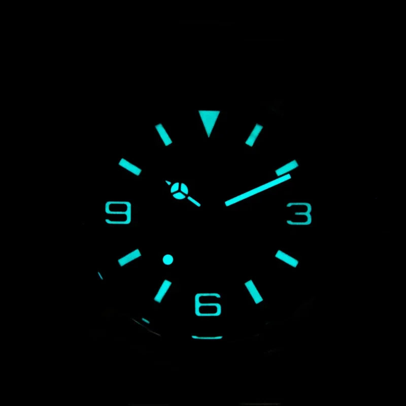 Cronos 36mm EX Men Watch NH35 Automatic Movement Mechanical Watches Waterproof 10Bar Sapphire Bushed Bracelet Wristwatch L6019