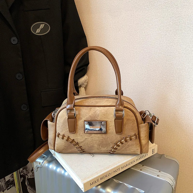 2025 New! Women's Trendy Retro Handbag - Fashionable Luxury Design with Premium Vibe, Versatile Shoulder & Crossbody Bag