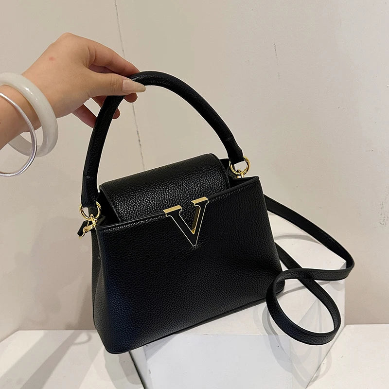 Classic and Popular Tote Bags for Women, Leather Messenger Handbag, Elegant Crossbody Bag From Luxury Brand