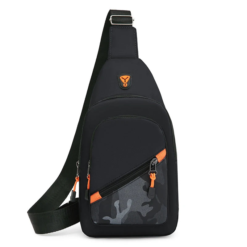 Chest Bag Men's One Shoulder Crossbody Bag Large Capacity Outdoor Sports Leisure Fashion Small Shoulder Bag Backpack Men's