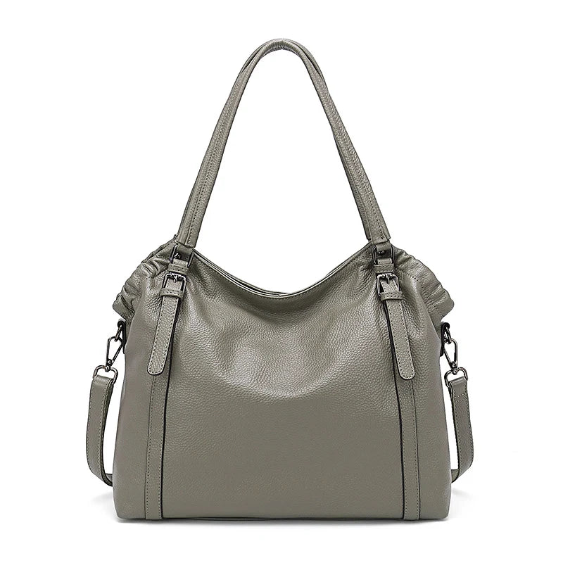 Zency Fashion Women Shoulder Bag 100% Genuine Leather Handbag Hobo Bag Charm Ladies Long Belt Crossbody Shopper Purse 2024 New