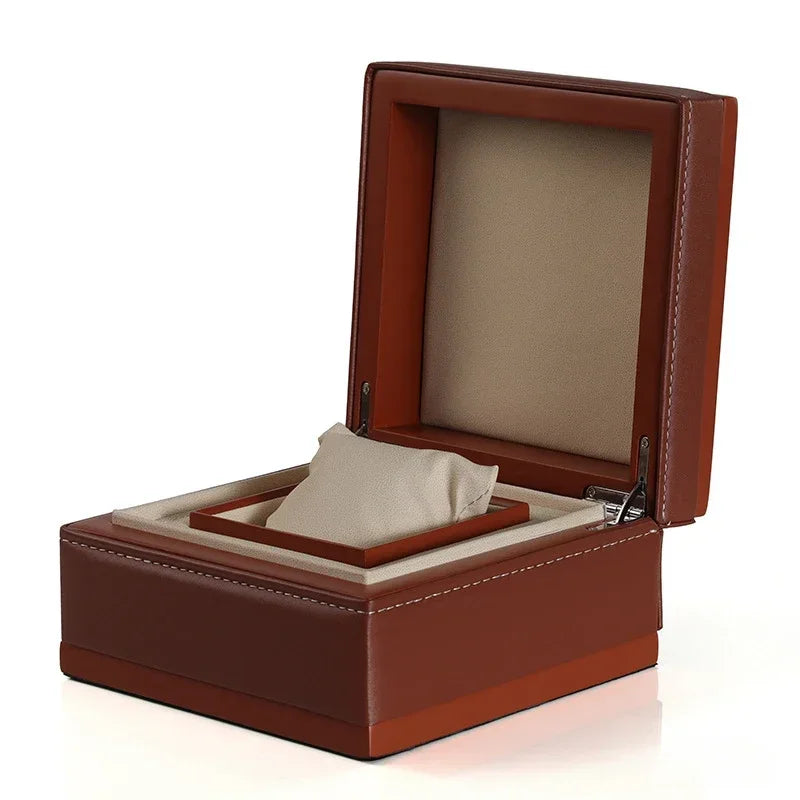 Luxury Black Red Watch Box Handmade Wooden Lacquer Watch Storage Boxes Ring Jewelry Organizer Display Cabinet Decoration Gifts