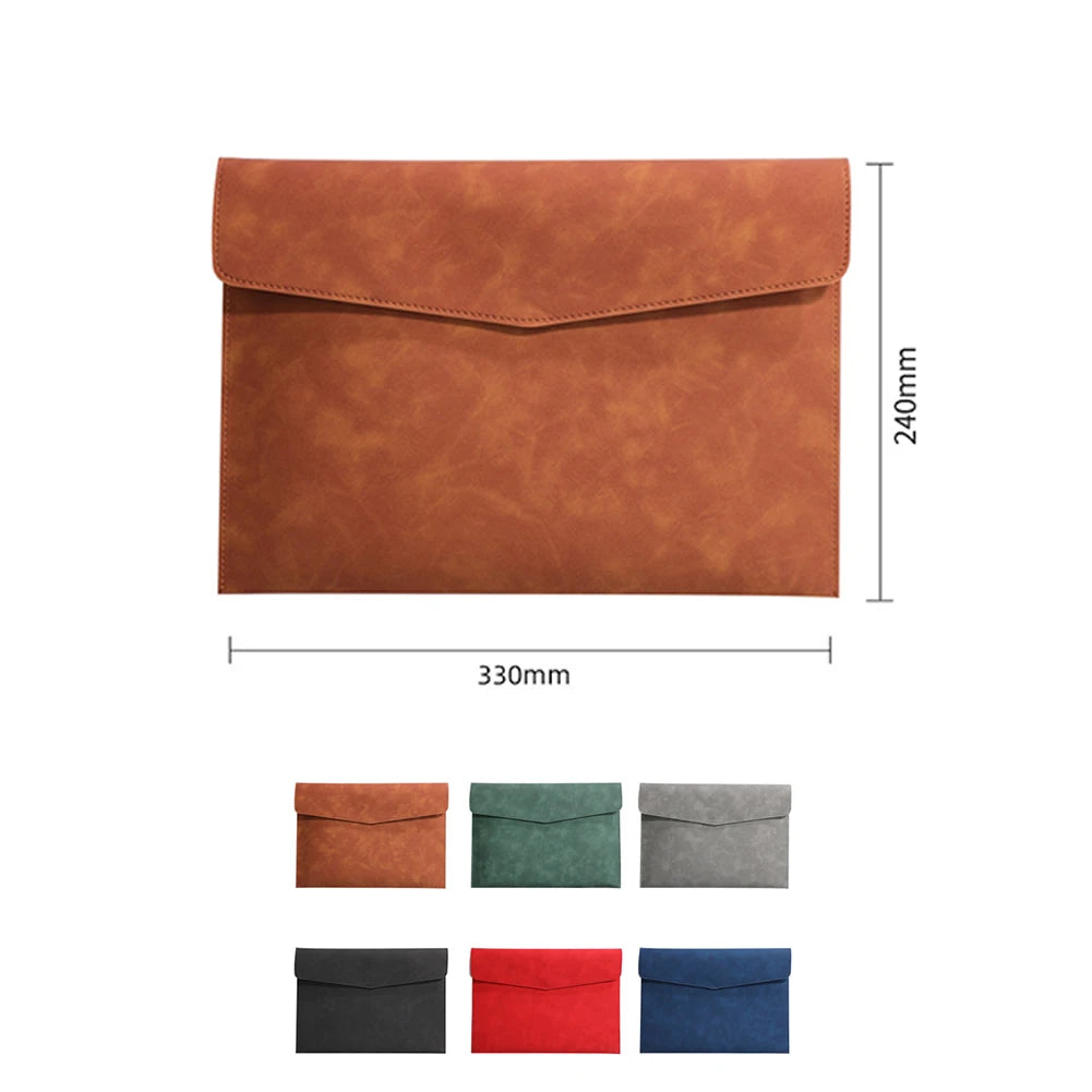 Contract Bill File Bag Professional File Folder Fashion Briefcase Data Package Document Organiser A4 Leather File Folder
