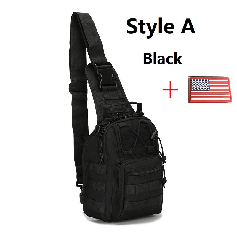 Sling Backpack Molle Waterproof Rucksack Bag Shoulder Bags Hiking Camping Travelling Backpacks Chest Bags