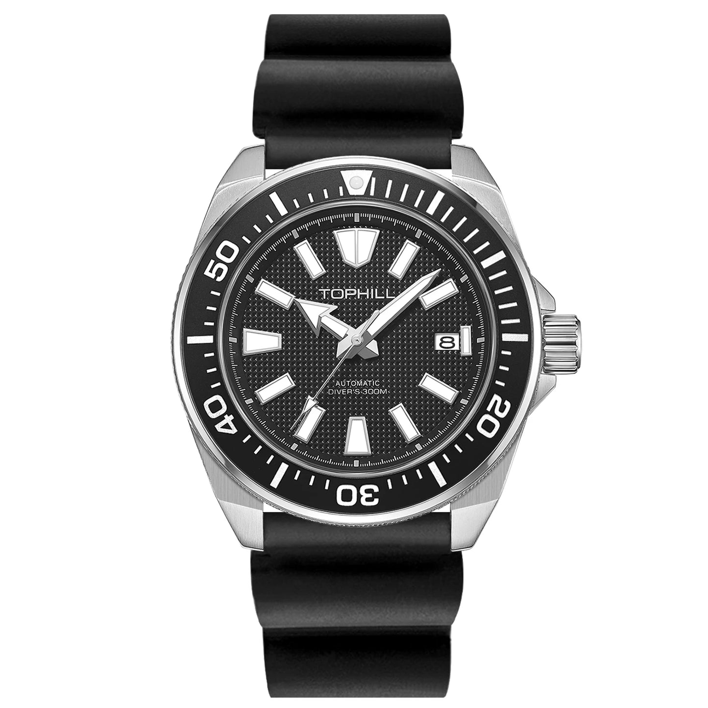 TOPHILL Men's Automatic Watches Men Dive Watch 300m Waterproof Mechanical Wristwatch NH35 Super Luminous Clocks Sapphire Mirror