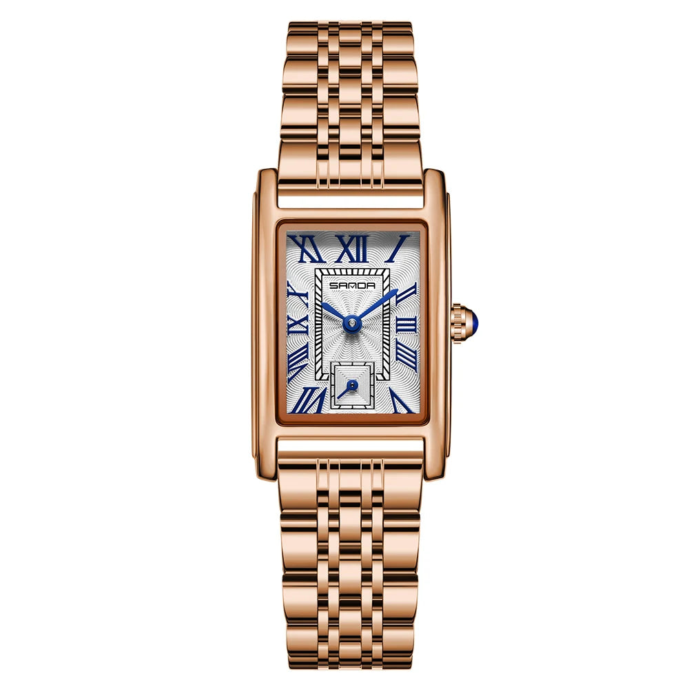 New Pagani Designs Quartz Watches For Woman Simple Rectangle Woman Watch Brown Leather Band Gifts Reloj Mujer relojes para damas