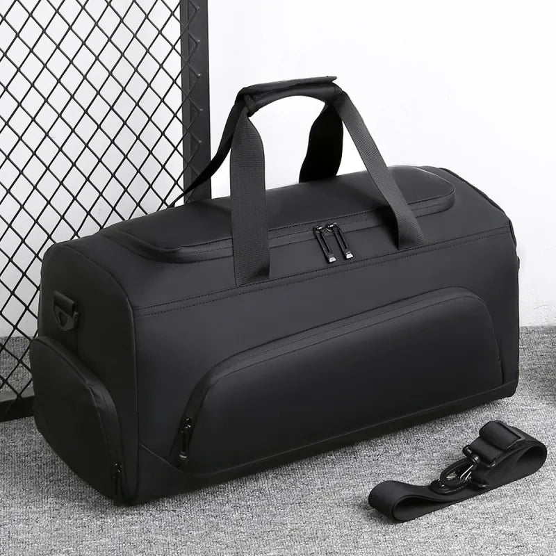 Sports Gym Bag Large Capacity Handbag Portable Travel Duffel Bag, Multi-compartment with Shoes Storage,Perfect for Vacation,Gym