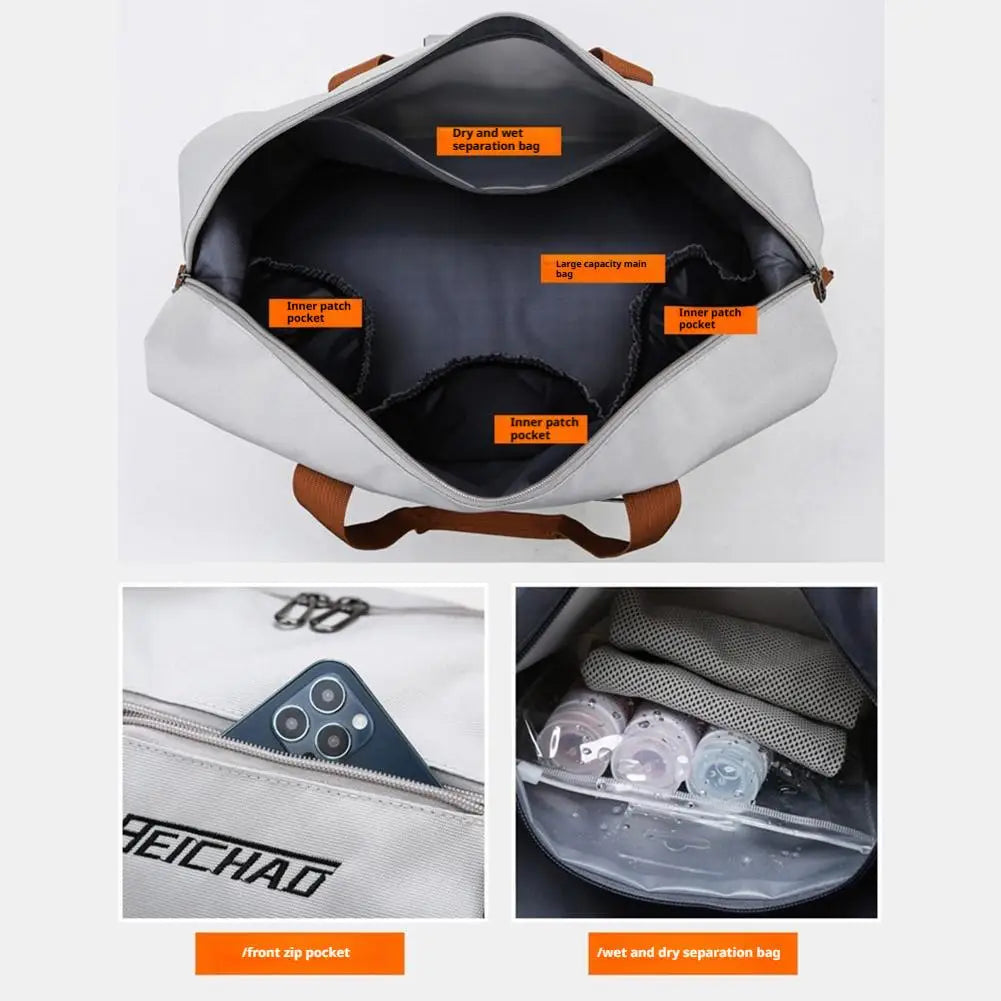 Large Backpack Multi-functional Travel Gym Bag Portable Schoolbags Luggage Outdoor Travel Bag Waterproof Shoulder Crossbody Bag