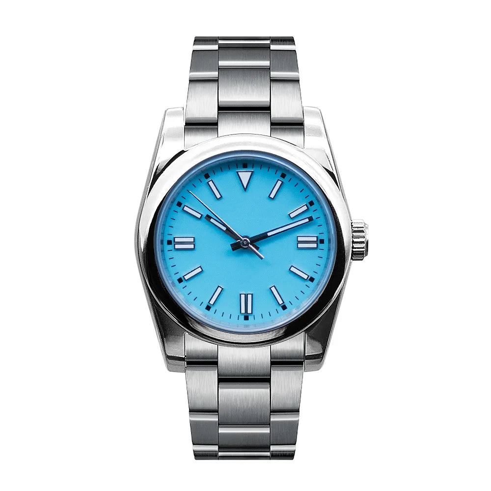 Custom NH35 Men Watch Luxury Sapphire 36MM/40MM Automatic Mechanical Wristwatches 100M Waterproof Luminous Dress Reloj Hombre