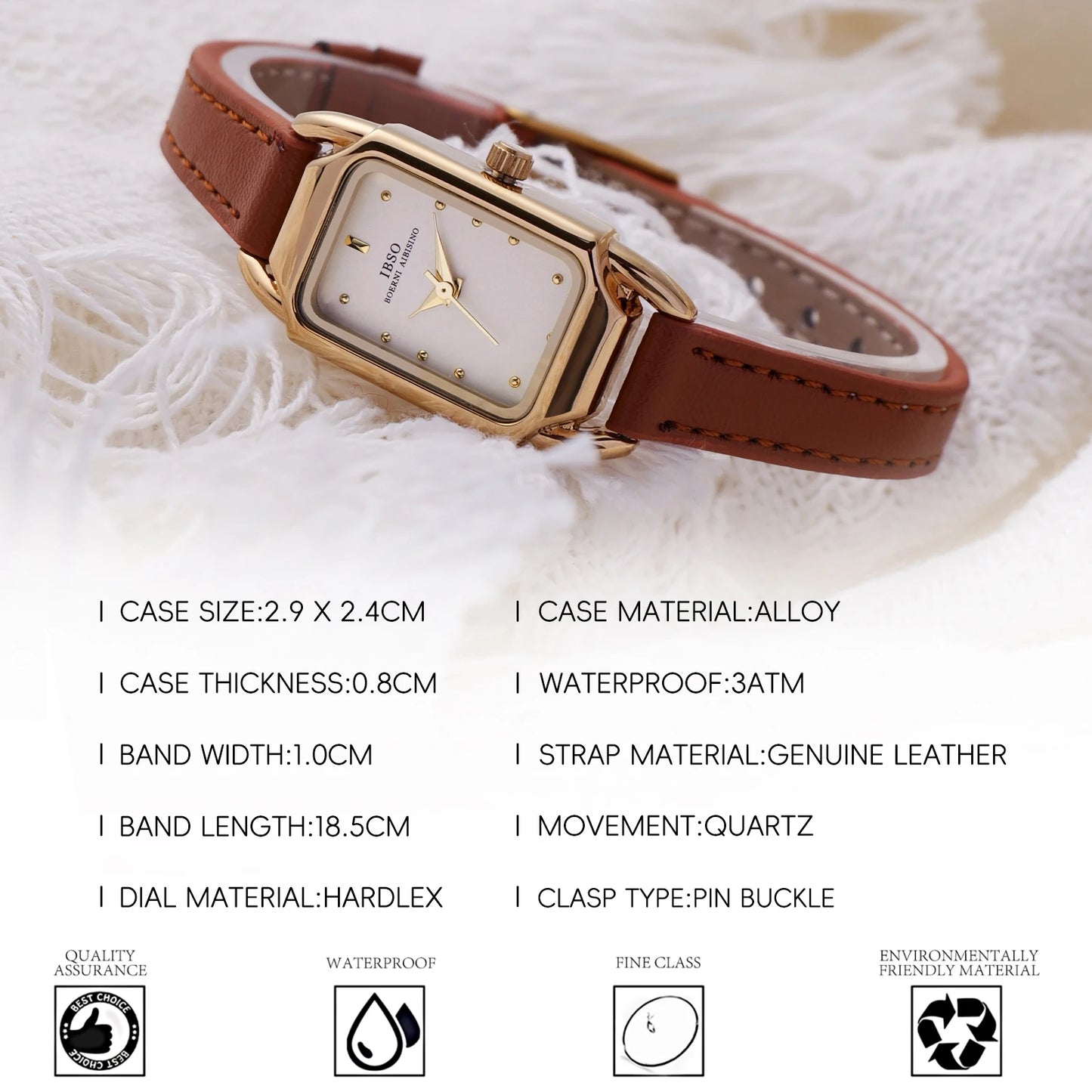 IBSO New 2025 Women Luxury Quartz Watch 3ATM Japanese Seiko Quartz Movement Stainless Steel Strap For Fashion Ladies Watch #6688