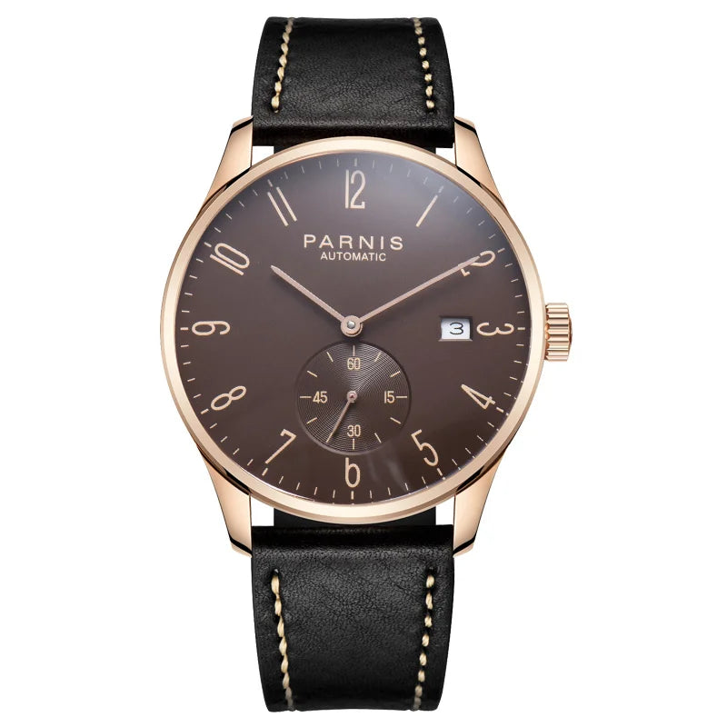 Parnis Mechanical Watches Minimalist Watch for Men Wristwatch Luxury Waterproof Automatic hombre Relogio Masculino Calendar 2025