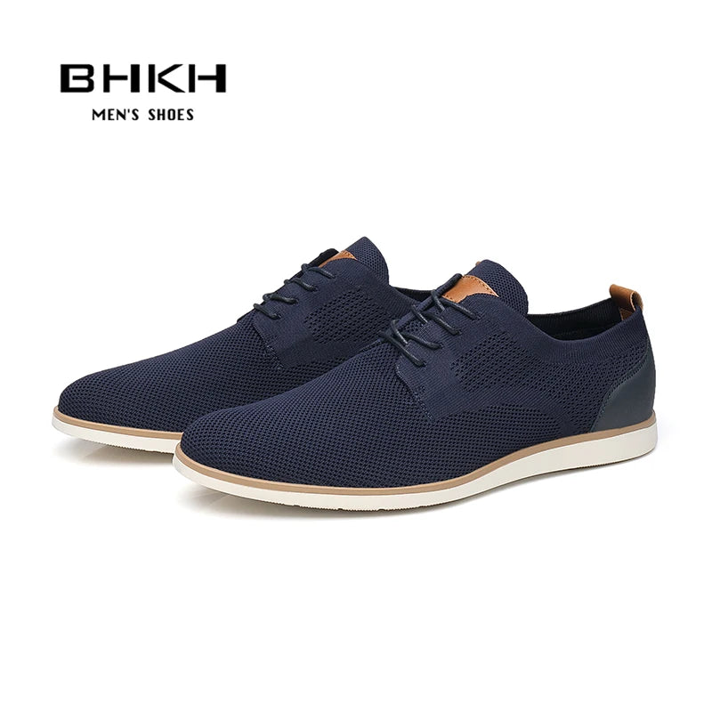 BHKH Running Shoes Breathable Knitted Mesh Lightweight Casual Shoes Office Work Footwear Men for Shoes Zapatillas Mujer