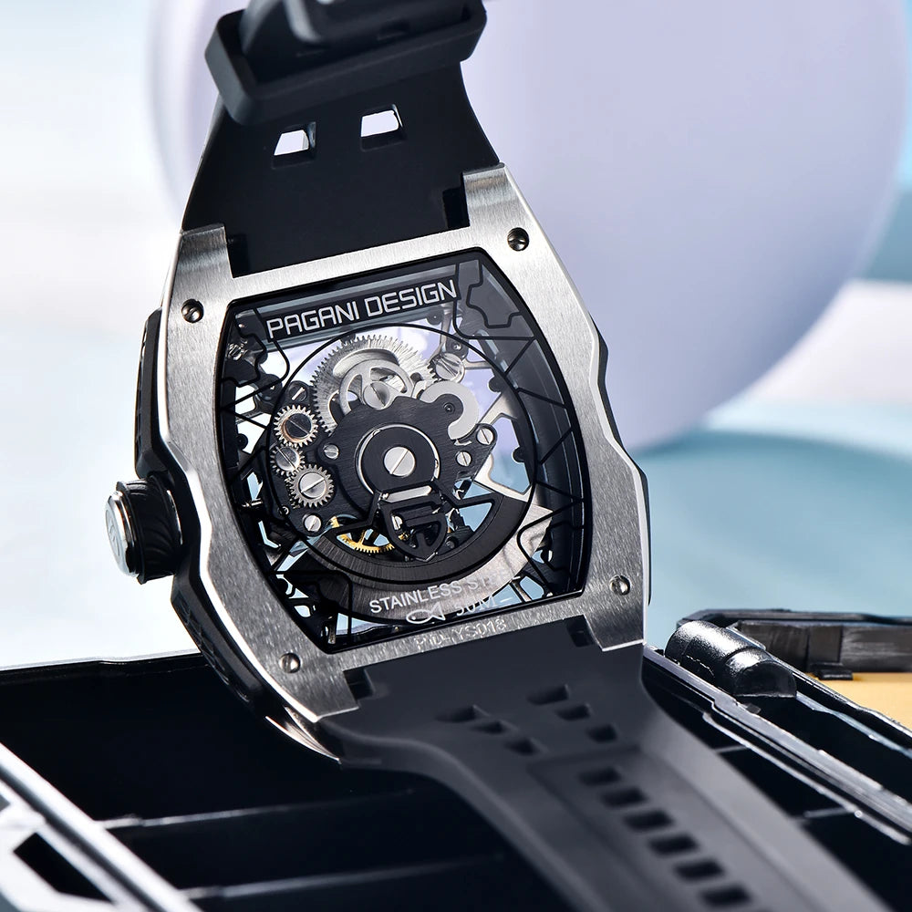 2024 Pagani Design new men's watch 50 meter waterproof stainless steel case luminous dial fashionable men's mechanical watch